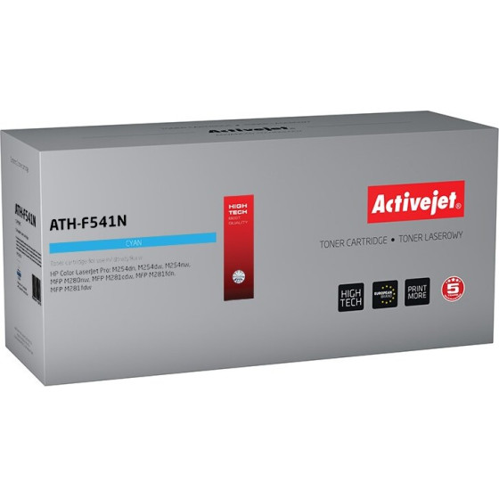 Activejet toner (replacement for HP 203A HP203A CF541A CRG 054 CRG054; Supreme; 1300 pages; cyan) - (ATH-F541N)