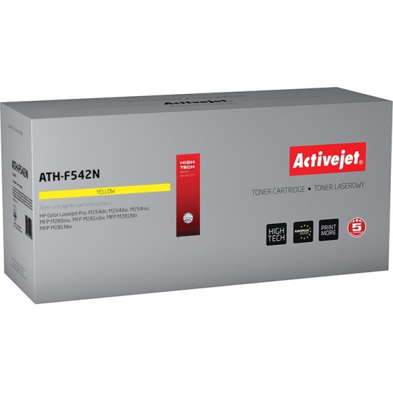 Activejet toner (replacement for HP 203A HP203A CF542A CRG 054 CRG054; Supreme; 1300 pages; yellow) - (ATH-F542N)
