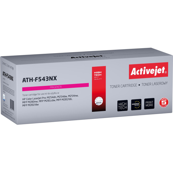 Activejet Toner (replacement for HP 203X HP203X CF543X CRG 054H CRG054H; Supreme; 2500 pages; magenta) - (ATH-F543NX)