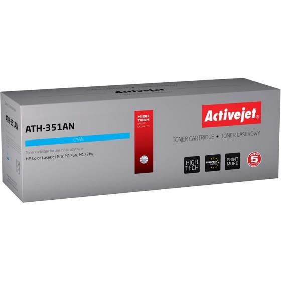 Activejet Toner (replacement for HP 205A CF351A; Supreme; 1100 pages; cyan) - (ATH-351AN)