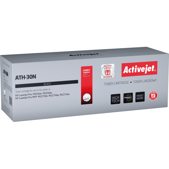 Activejet toner (replacement for HP 30A CF230A; Supreme; 1600 pages; black) - (ATH-30N)