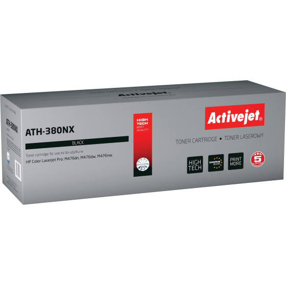Activejet Toner (replacement for HP 312X CF380X; Supreme; 4400 pages; black) - (ATH-380NX)