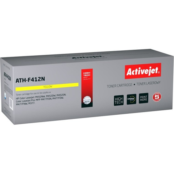 Activejet toner (replacement for HP 410A CF412A; Supreme; 2300 pages; yellow) - (ATH-F412N)