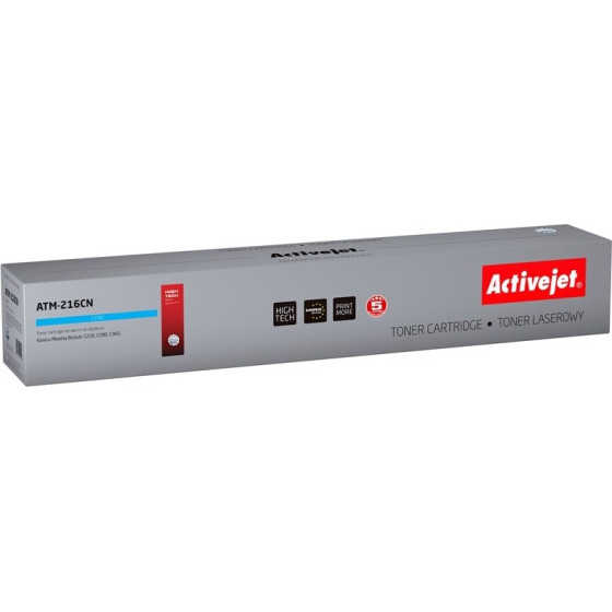 Activejet toner (replacement for Konica Minolta TN216C; Supreme; 26000 pages; cyan) - (ATM-216CN)