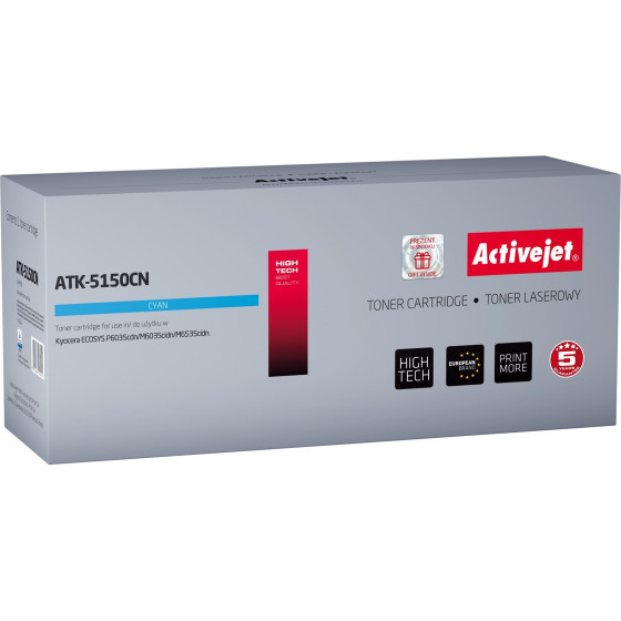 Activejet toner (replacement for Kyocera TK-5150C; Supreme; 10000 pages; cyan) - (ATK-5150CN)