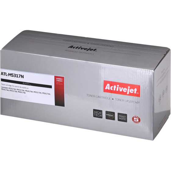 Activejet Toner (replacement for Lexmark 51B2000, Supreme; 2,500 pages; black) - (ATL-MS317N)