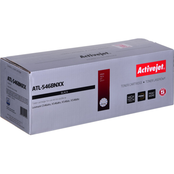 Activejet Toner (replacement for LEXMARK C546U1KG; Supreme; 8000 pages; black) - (ATL-546BNXX)