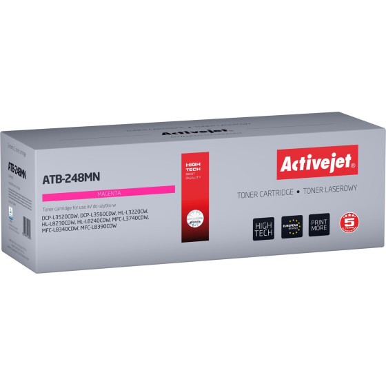 Activejet Toner for Brother printers; Replacement Brother TN248M; Supreme; 1000 pages; purple) - (ATB-248MN)