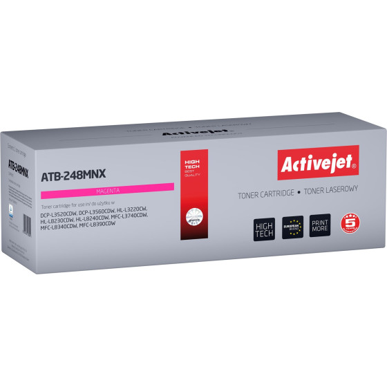 Activejet Toner for Brother printers; Replacement Brother TN248XLM; Supreme; 2,300 pages; magenta) - (ATB-248MNX)