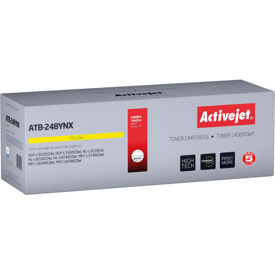Activejet Toner for Brother printers; Replacement Brother TN248XLY; Supreme; 2300 pages; yellow) - (ATB-248YNX)