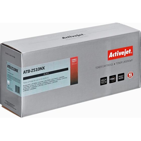 Activejet Toner for Brother printers; Replacement Brother TN2510XL; Supreme; 3000 pages; black) - (ATB-2510NX)