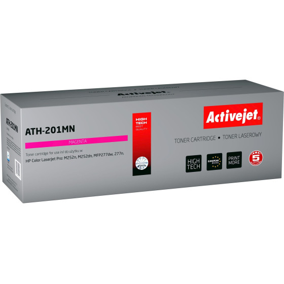 Activejet toner for HP printer HP 201A CF403A CRG045 replacement; Supreme; 1400 pages; magenta - (ATH-201MN)