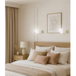Activejet Wall lamp AJE-EMILY 1P GOLD E27 1x40W - (AJE-EMILY 1P GD)
