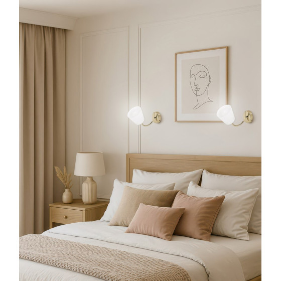 Activejet Wall lamp AJE-EMILY 1P GOLD E27 1x40W - (AJE-EMILY 1P GD)
