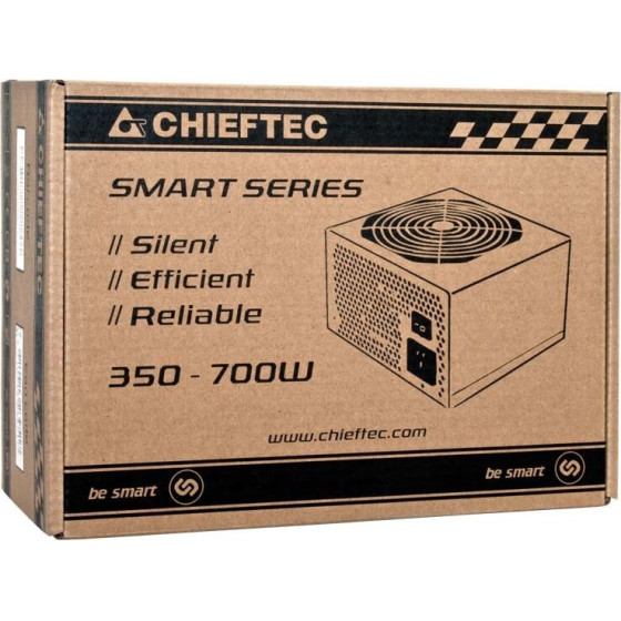 Chieftec Smart power supply unit 600 W 20+4 pin ATX ATX Black - (GPS-600A8)