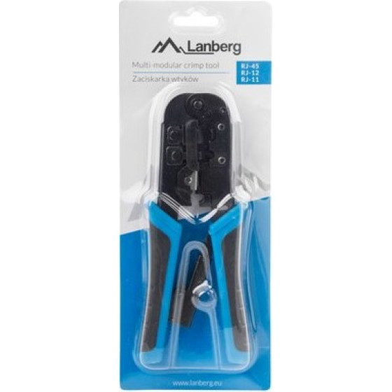 Lanberg cable crimper Crimping tool Black, Blue - (NT-0201)