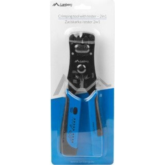 Lanberg cable crimper Crimping tool Black, Blue - (NT-0203)