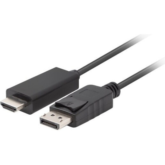 Lanberg cable gender changer DisplayPort HDMI Black - (CA-DPHD-11CC-0018-BK)