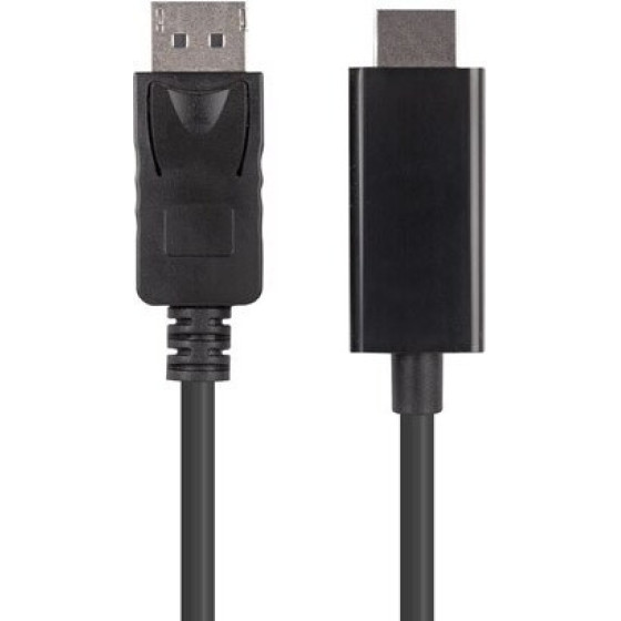 Lanberg cable gender changer DisplayPort HDMI Black - (CA-DPHD-11CC-0030-BK)