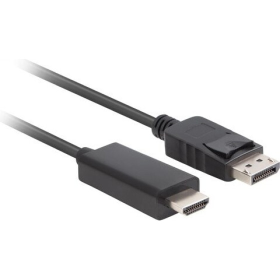 Lanberg cable gender changer DisplayPort HDMI Black - (CA-DPHD-11CC-0050-BK)