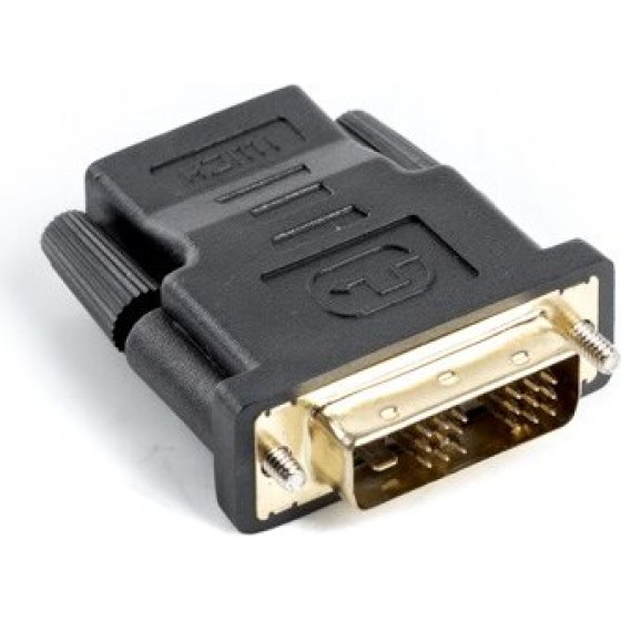 Lanberg cable gender changer HDMI DVI-D 18+1 Single Link Black - (AD-0013-BK)