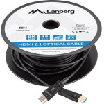 Lanberg CABLE HDMI M/M V2.1 50M 8K OPTICAL AOC - (CA-HDMI-30FB-0500-BK)