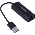 Lanberg cable interface/gender adapter USB-A RJ-45 Black - (NC-0100-01)