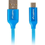 Lanberg CABLE USB 2.0 MICRO-B (M) - A (M) 1M QC - (CA-USBM-20CU-0010-BL)