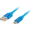 Lanberg CABLE USB 2.0 MICRO-B (M) - A (M) 1M QC - (CA-USBM-20CU-0010-BL)