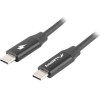 Lanberg CABLE USB 2.0 USB-C M/M 1.8M QC 4.0 - (CA-CMCM-40CU-0018-BK)