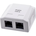Lanberg outlet box RJ-45 White - (OU6-0002-W)