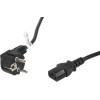 Lanberg power cable Black 10 m C13 coupler CEE7/7 - (CA-C13C-11CC-0100-BK)