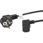 Lanberg power cable Black 2 m C13 coupler CEE7/7 - (CA-C13C-12CC-0018-BK)
