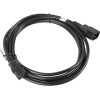 Lanberg power cable Black 3 m C13 coupler C14 coupler - (CA-C13E-11CC-0030-BK)