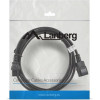 Lanberg power cable Black 3 m C13 coupler C14 coupler - (CA-C13E-11CC-0030-BK)