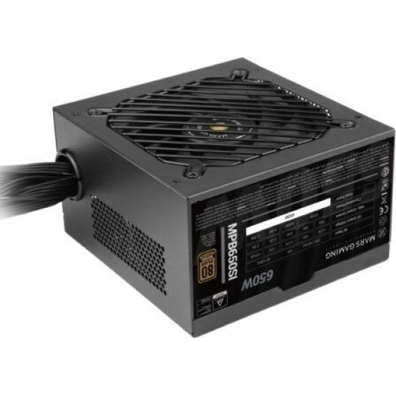 TACENS Mars Gaming MPB650SI power supply unit 650 W 24-pin ATX ATX Black - (TACMARS-MPB650SI)