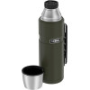 Thermos 470 ml flask with cup holder - army green - (170028)