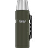 Thermos 470 ml flask with cup holder - army green - (170028)