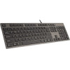 A4Tech KV-300H keyboard USB QWERTY Black, Grey - (A4TKLA39976)