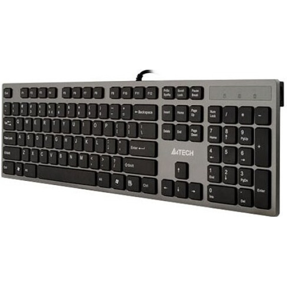 A4Tech KV-300H keyboard USB QWERTY Black, Grey - (A4TKLA39976)
