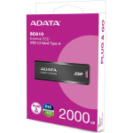 ADATA SC610 USB flash drive 2 TB USB Type-A 3.2 Gen 2 (3.1 Gen 2) Black - (SC610-2000G-CBK/RD)