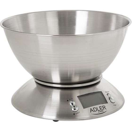 Adler Electronic kitchen scale Stainless steel Round - (AD 3134)