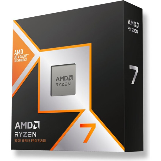 AMD Ryzen 7 9800X3D Processor 4.7 Ghz 104 Mb L2 & L3 Box - (100-100001084WOF)