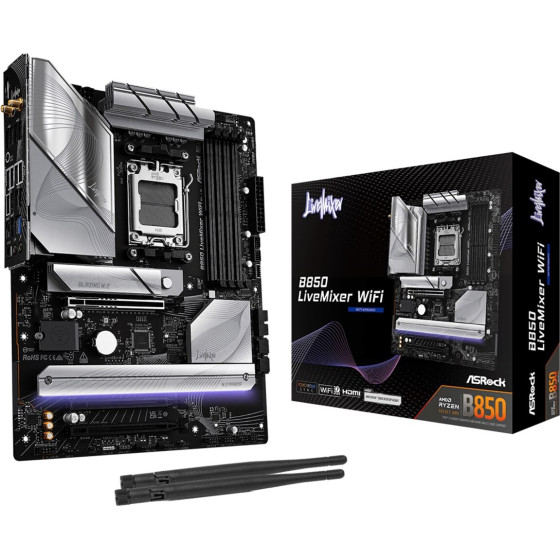 Asrock AMD B850 Socket AM5 ATX - (B850 LiveMixer WiFi)