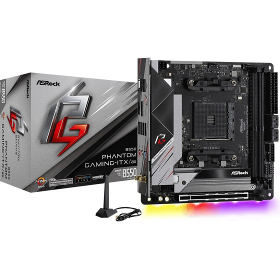 Asrock B550 Phantom Gaming-ITX/a Socket AM4 mini ITX AMD B550 - (B550 PHANTOM GAMING-ITX/AX)