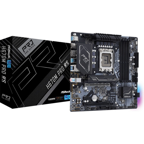 Asrock Intel H670 LGA 1700 micro ATX - (H670M PRO RS)