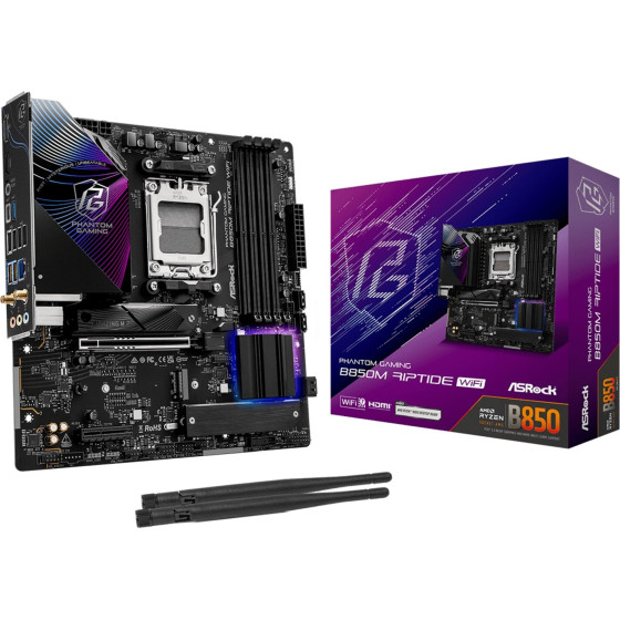 Asrock Phantom Gaming AMD B850 Socket AM5 micro ATX - (B850M Riptide WiFi)