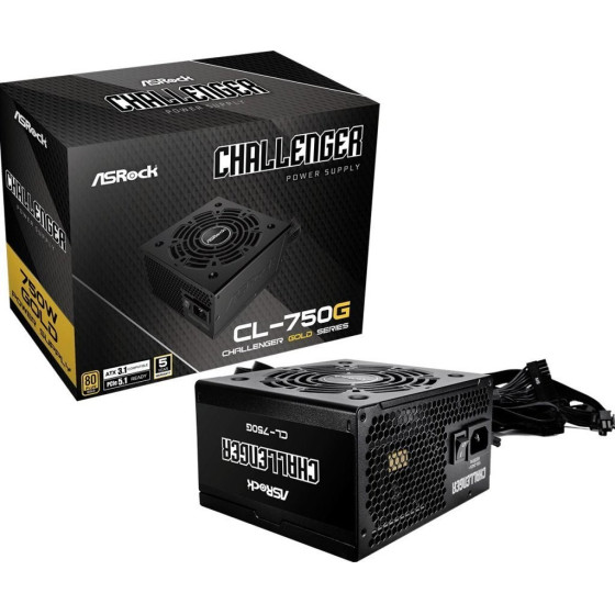 Asrock Power supply Challenger Gold 750W (CL-750G) - (90-UXC075-GNEAAA)