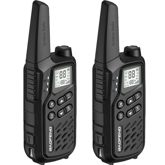 BAOFENG Walkie-Talkie BF-T25E Black - (5904921481861)