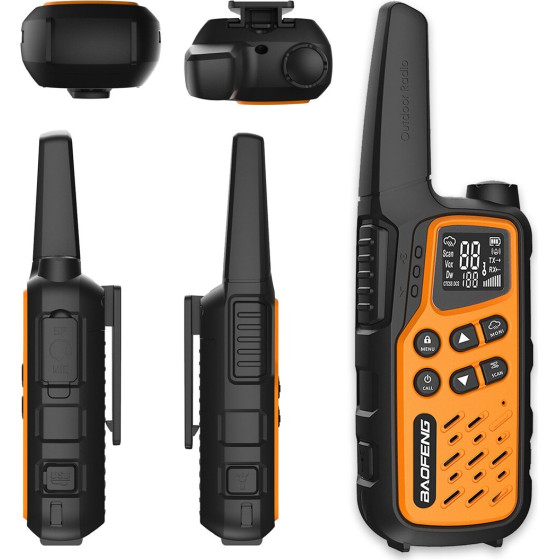 BAOFENG Walkie-Talkie BF-T25E Orange - (5904921481892)